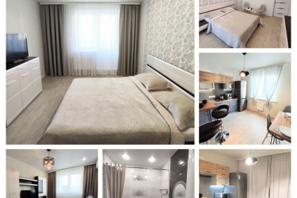 1-2 комнатная у озера, отличный ремонт, удобное место